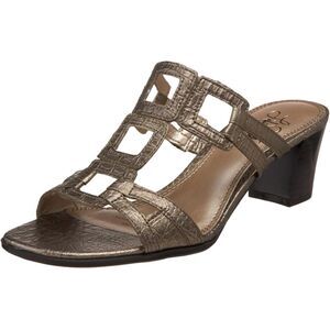LifeStride Women's Square Off Sandal Bronze Hornback Size 10